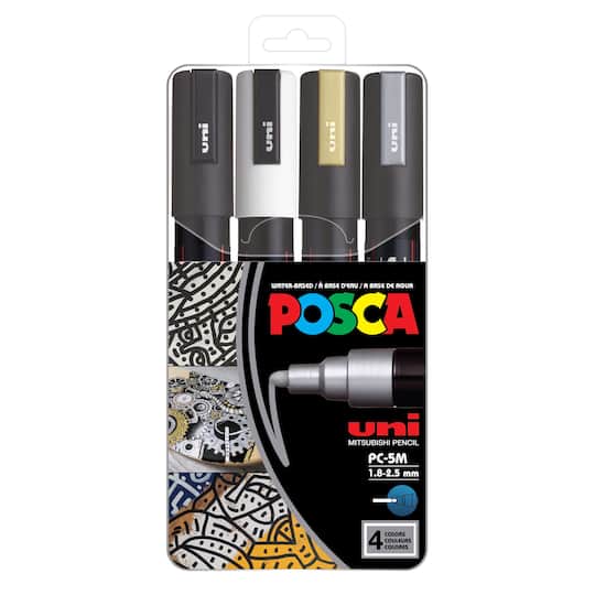 POSCA® PC-5M Medium Metallic Paint Markers